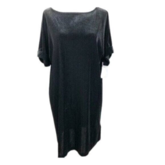 NWT Urban Outfitters Ecote Black Velour Soft Warm Comfy Party Dress Medium - Picture 1 of 8